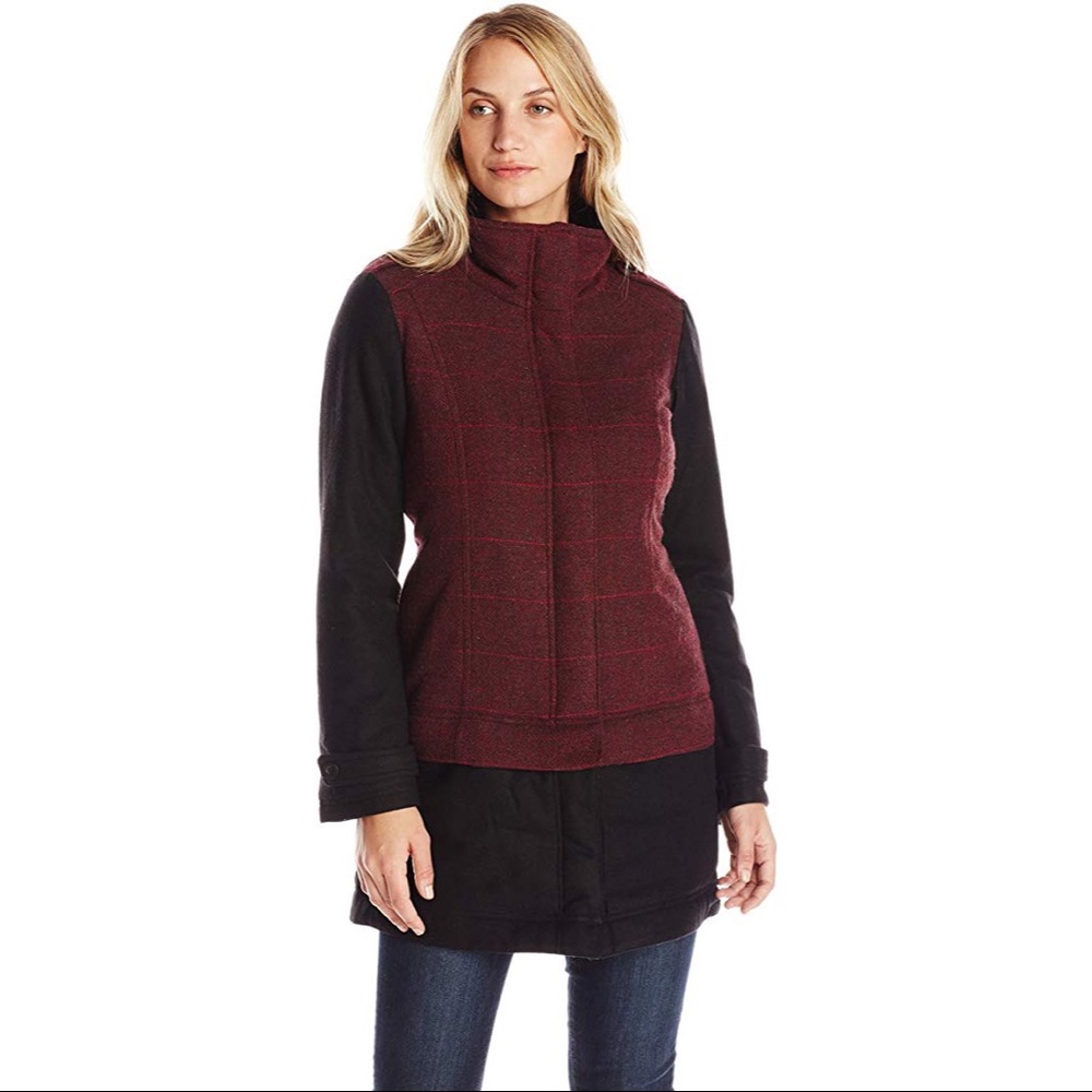 Prana Redberry Insulated Caprise Jacket NWT Quilted Puffer Wool Blend